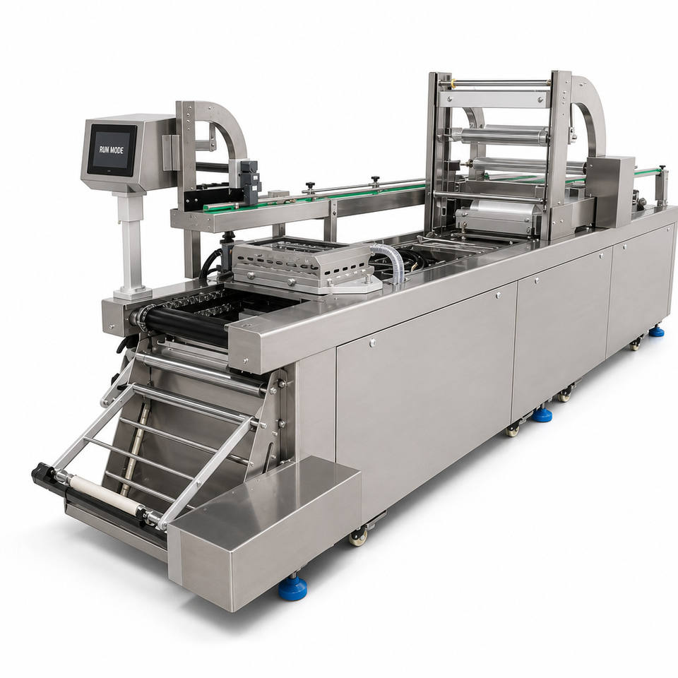 Compact Small Thermoforming Vacuum Packing Machine Stretch Film Sealer ...