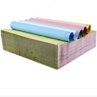 Papier autocopiant multicolore continu 3/4 plis pour imprimante matricielle pour factures et reçus professionnels