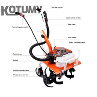 Pequeño Microcultivador Agrícola de Gasolina Motocultor Rotativo Doméstico Azadón para Desmalezar Aflojar Suelo Arado de Zanjas y Escarificador de Campo