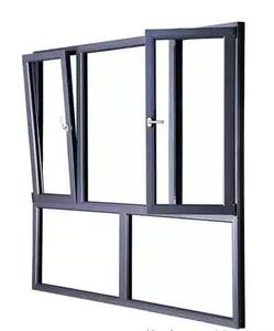 Thiết kế hiện đại nghiêng cửa sổ xoay khung hợp kim nhôm mở Ba kính chống trộm với vỉ nướng cho biệt thự - Product Image 1