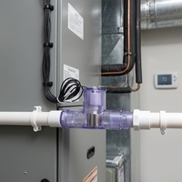 Interrupteur à flotteur AC LLS-SS4, interrupteur de sécurité AC, capteur d'arrêt de condensat HVAC 3/4 pouce, peut empêcher le trop-plein dans le bac de drainage