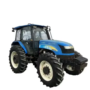 Traktor pertanian bekas Holland SNH 1204 traktor agricola 120HP traktor pertanian forklift