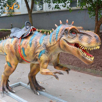 Tour réaliste animatronique de dinosaure de taille réelle pour le parc d'attractions