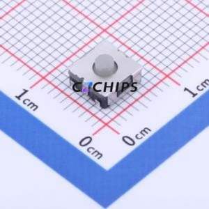 GT-TC063F-H035-L30 Tactile Switch SMD-4P,6.2x6.2mm Switch Single Pole Single Throw Round Button 70gf Vertical Mount - Product Image 1