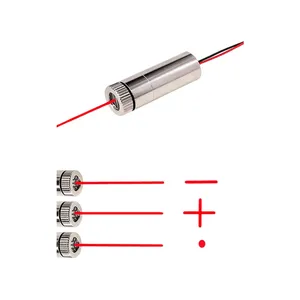 ZhonNa 650nm 5mW Kırmızı Nokta/Çizgi/Çapraz Lazer Modül Kafası Alüminyum Muhafaza Odaklama Halkası Çift Hat Çıkışlı <span class=keywords><strong>DC</strong></span> 3V-5V Yeni 3 Lazer - Product Image 3