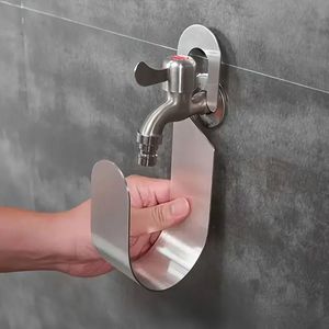 Support mural pour tuyau de robinet en acier inoxydable 304, design minimaliste extérieur, installation facile - Product Image 1