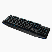 OEM 104 Keys USB Wired Semi Mechanical Keyboard RGB Backlit Double Injection Keycaps