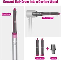 Adaptateur professionnel pour fer à boucler en plastique pour sèche-cheveux à moteur sans balais 110 000 tr/min HD01 HD03 HD08 Styler