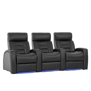 Mulujky — meuble électrique une seule siège en cuir, pour Home cinéma, canapé inclinable, avec porte-gobelet et Table pivotante - Product Image 2