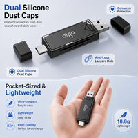 Lecteur de carte SD USB C universel à double emplacement, lecteur de carte TF 2 To, adaptateur de clé USB OTG pour console de jeu, appareil photo, Android, PC