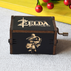 Новые товары, Высококачественная деревянная музыкальная шкатулка zelda с ручным приводом для отца - Product Image 2