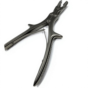 Rongeur à os en acier inoxydable Still-Luer, 22 cm de long, 10 mm, à coupure courbée, manuel, réutilisable pour la chirurgie orthopédique et l'utilisation hospitalière - Product Image 3