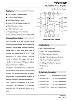 Amplificateur de puissance à large bande à gamme dynamique élevée 700-2700MHz Amplificateurs de puissance IC CHIP YP2233W