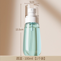 Botol semprot plastik kecil portabel isi ulang PET ukuran perjalanan 1oz 2oz 3oz 30ml 60ml 100ml botol semprot kosong Mini kabut