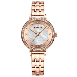 Montre pour femme à petit cadran sport, mouvement à quartz étanche 3BAR, bracelet en acier inoxydable simple, alliage de luxe, mode 9087 - Product Image 6