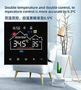 LCD LCD スマート WiFi 床温度コントローラー（水およびガス床暖房用グラフィティ付き） - Product Image 5