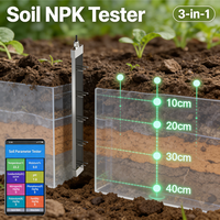 Capteur NPK 5-en-1 pour sols, portable, intelligent, surveillance en temps réel de la profilisation et de l'humidité pour l'automatisation des serres et l'irrigation de précision