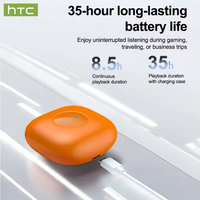 HTC NE63 AI Translator Earbuds Sport Wireless Headphones Ear-Hook Bluetooth V6.0 Earphone Tahan Lama Ultra-ringan