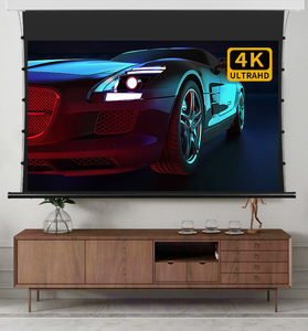 Y-140 "4K 8K Support HD <span class=keywords><strong>Gris</strong></span> Écran de projecteur à tension de languette souple Écrans de <span class=keywords><strong>projection</strong></span> <span class=keywords><strong>gris</strong></span> encastrés motorisés au plafond - Product Image 4