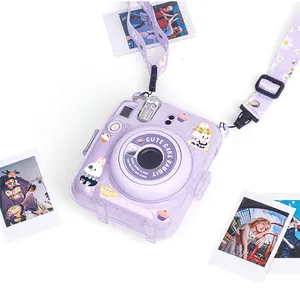 Fujifilm Instax Mini 11/12 Instant Camera Pink/Blue/Gray/White/Purple + 20 Instax  Mini White Film + Case Bag + 64 Pocket Album