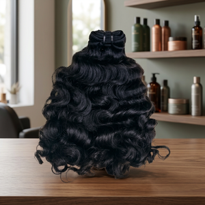 VGP Cabello Indio Remy 100% Virgen, Doble Trama a Máquina, Doble Extracción, Donante Único, Ondulado y Rizado, Paquetes de 100g, No Permite Permanente, para Tejer - Product Image 3