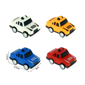 Taxi Giocattolo a Retrocarica in Plastica 6.5CM, Auto Taxi Giocattolo a Retrocarica per Bambini 75mm, Giocattoli a Capsula a Sorpresa - Product Image 1