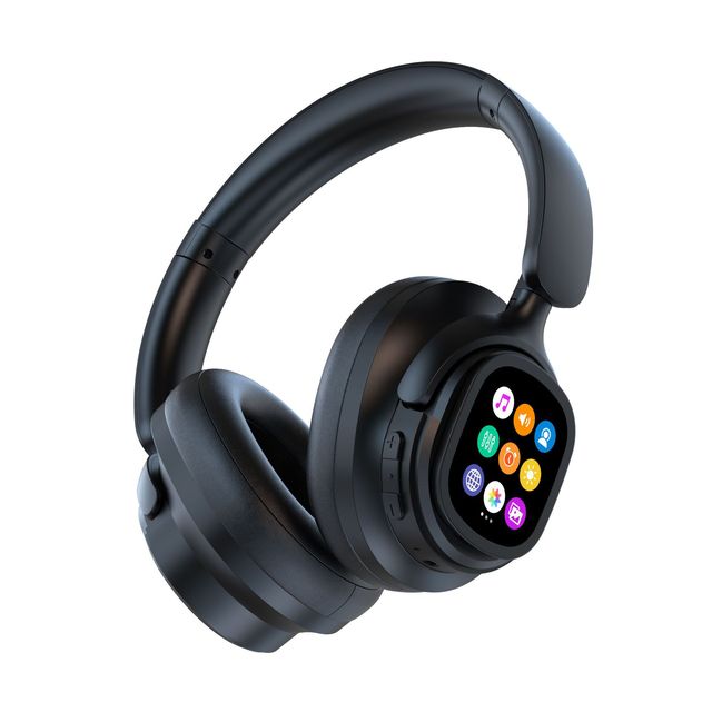 AI JH-822Plus Wireless Headphone with Detachable Full Color Touch Screen BT5.4 Translation Function AI Assistant Smart Chat