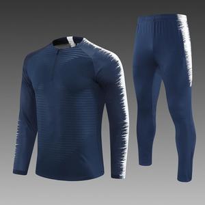 Wholesale Half Zip Custom Soccer Tracksuit Long Sleeve Jersey Jogging Sportswear Polyester Men Adult Football Team Training Suit - Product Image 3