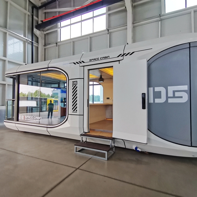 Sinoy Reasonable Price Space Capsule Casa Container House C70 Black Steel Space Capsule House with Kitchen