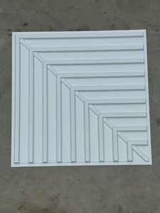 Panneau mural 3D géométrique en PVC à prix d'usine pour la décoration intérieure de chambre <span class=keywords><strong>et</strong></span> salle à manger, finition <span class=keywords><strong>blanc</strong></span> mat - Product Image 5