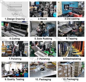 Manijas de perfil de zinc Ambry contratadas simples y modernas manijas de puerta de cajón de manija de gabinete de oro <span class=keywords><strong>del</strong></span> <span class=keywords><strong>norte</strong></span> de Europa - Product Image 6