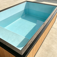 Piscine préfabriquée en conteneur maritime de 20 pieds ou 40 pieds avec revêtement en fibre de verre pour enfants et adultes, écologique, durable, pour l'extérieur