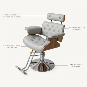 Top Selling Hot Beauty Barbershop Antique Salon Equipment and Furniture Hair Salon Round Base Styling <b>Chairs</b> Metal <b>Barber</b> <b>Chair</b> - Product Image 5