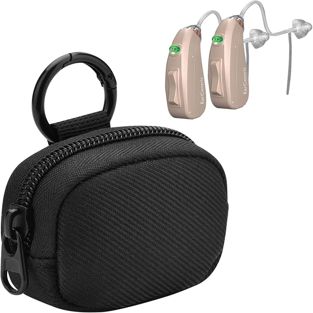 Pocket Hearing Amplifier Soft Earphone Case Personal Sound Hearing Device Storage Bag Travel Hearing Aid Protective Case