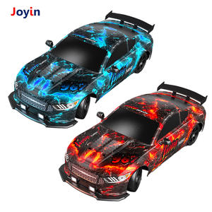 2.4GHz 1:16 LED Flow <strong>Light</strong> 4WD Drift RC Car with Switchable TPR and Drift Wheels for <strong>Street</strong> Style Sliding Shows - Product Image 2