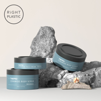Pot en plastique PP dépoli de forme ronde pour crème visage et crème contour des yeux, 50g, 80g, 120g – Emballage cosmétique en plastique