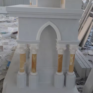 Produttori di pietra di dimensioni personalizzate in marmo progettati su misura per la vendita diretta <span class=keywords><strong>tempio</strong></span> di marmo per la casa - Product Image 3