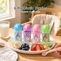 Yaourts lyophilisés en gros aux fruits, probiotiques, naturels, pour bébés, collation, OEM, marque privée, boîte de 22g