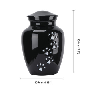 Urnas de estimação venda quente, gato e cão pata imprimir zinco liga urnas, urnas Pet cremação, urnas memorial - Product Image 3