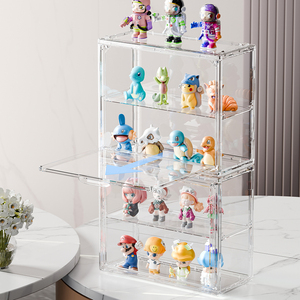 Vitrine de présentation DAYOOH facile à assembler, empilable, anti-poussière, en acrylique transparent pour figurines de collection - Product Image 3