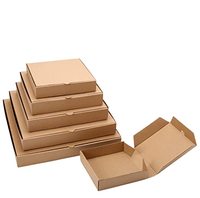 Carton d'emballage alimentaire de boîte à pizza ondulée de papier kraft de 10 pouces avec gaufrage et impression de stratification mate