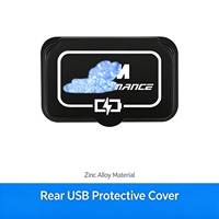 Cache de protection anti-poussière et anti-coup de pied en alliage de zinc pour port USB de siège arrière, garniture intérieure pour BMW Séries 1, 3, 5, X1, X2, X3, X4
