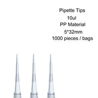 Embouts de pipette en plastique de laboratoire WEIAI 10ul 200ul 1000ul 5ml 10ml Embouts de pipette universels jaunes pour micropipettes