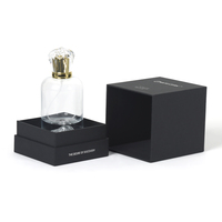 Bouteilles imprimées design Boîtes de parfum Bouteilles de parfum vides en verre Bouteilles de parfum personnalisées avec boîte