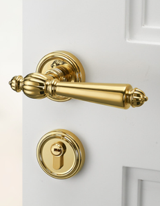 वैश्विक गर्म बिक्री लक्जरी ठोस लकड़ी दरवाजा लॉक चुंबकीय चूसने मूक लकड़ी का दरवाजा हैंडल द्विदूषक - Product Image 5