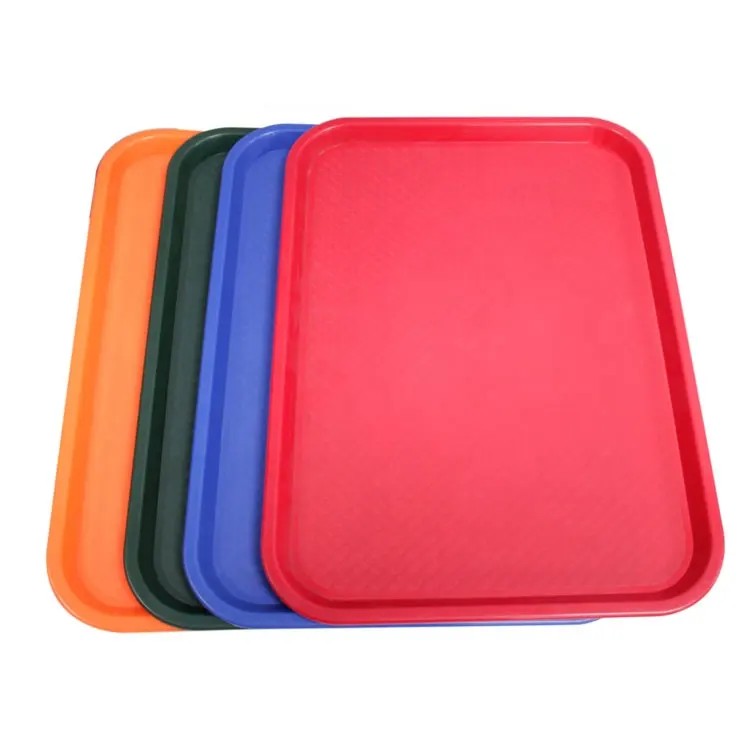 Пластиковый нескользящий поднос для быстрого питания для отеля, ресторана, кофе, пива, бара