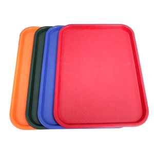 Hotel Restaurant Coffee Beer Bar Non Slip Plastic Fast Food Serving Tray