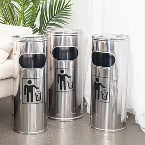 Trash bin New design Hot sale kitchen toys products home or outdoor products big Stainless steel trash bin garbage bins