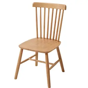 modern solid wooden simple antique design cafe hotel salon restaurant party event kitchen windsor dining chair