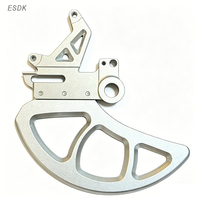 Adaptateur de frein à disque Surron Ultra Bee 84 mm avec protection de disque en aluminium 7075-T6 pour disque de frein arrière de 270 mm pour moto électrique